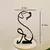 Cão arte escultura metal cão abstrato minimalista arte estatuetas de ferro - loja online