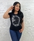 Camiseta Casual Feminina Manga Curta Cavalo Rosto Mulher