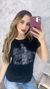 Camiseta Casual Feminina Manga Curta Cavalo Tambor - comprar online