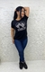 Camiseta Casual Feminina Manga Curta Coração Boiadeira na internet