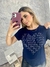Camiseta Casual Feminina Manga Curta Coração Não Desista - comprar online