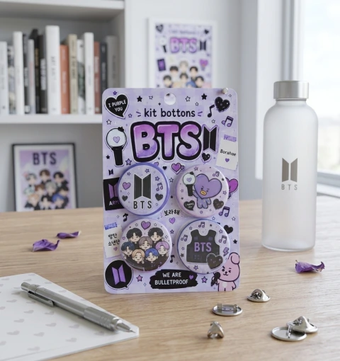 Kit Bottons BTS (4 unidades) - 32mm