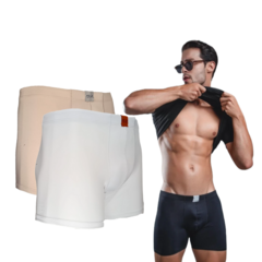 Imagem do Kit Com 2 Cuecas Boxer Masculina Adulto Box Cores Sortidas