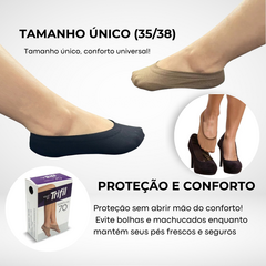 Meia Fina Sapatilha Trifil 6136 Kit Com 5 Invisível Feminina - comprar online