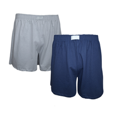 Kit Com 2 Cuecas Samba Canção Short De Dormir Pijama Masculino 100% Algodão Cores Solidas - loja online