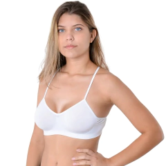 Sutiã Top Nadador Trifil 1155 Sem Bojo Alças Finas Básico Teem - loja online