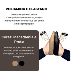 Kit Com 2 Pares Pé de Meia Fina Sapatilha Trifil 6136 Invisível