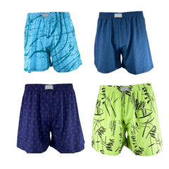 Kit Com 3 Cuecas Samba Canção Short de Dormir Masculino Pijama 100% Algodão - comprar online