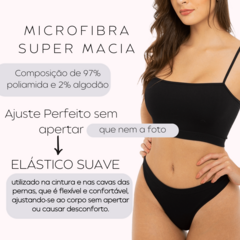 Kit Com 3 Calcinhas Feminina Básica Trifil Microfibra Sem Costura 4404