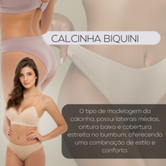 Kit Com 3 Calcinhas Feminina Básica Trifil Microfibra Sem Costura 4404 - F4 Store