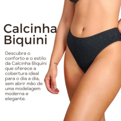 Kit Com 2 Calcinhas Duloren Biquíni Cintura Baixa 128595 - F4 Store