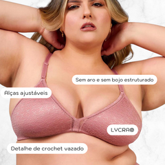 Sutiã Sem Bojo Duloren Taça B Soutien 121248 Plus Size Lycra na internet