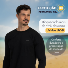 Kit Com 5 Camisas Manga Longa Segunda Pele Proteção Solar UV 50+ - comprar online