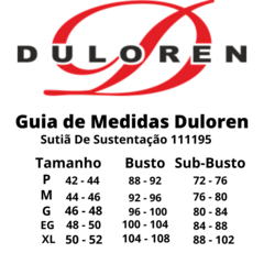 Sutiã Sem Bojo Duloren Taça B Soutien 121547 Plus Size Lycra na internet