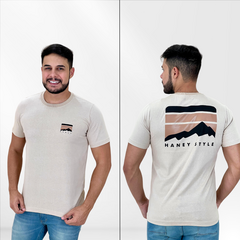 Kit Com 5 Camisas Masculinas Lisa Gola Careca Algodão Cores e Estampas Sortidas - F4 Store