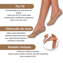 Kit Com 2 Pares Pé de Meia Fina Sapatilha Trifil 6136 Invisível - loja online