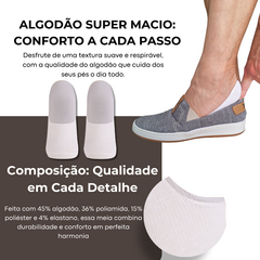 Kit Com 3 Pares de Meias Sapatilhas Trifil 6194 Cavada Invisível Unissex - F4 Store