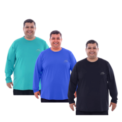 Kit Com 5 Camisas Manga Longa Plus Size Proteção Solar UV 50 - F4 Store