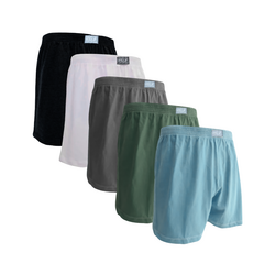 Cueca Samba Canção Short de Dormir 100% Algodão Cores Solidas - comprar online