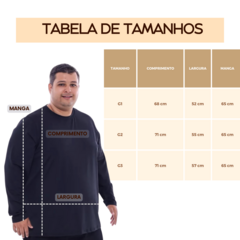 Kit Com 5 Camisas Manga Longa Plus Size Proteção Solar UV 50 - comprar online