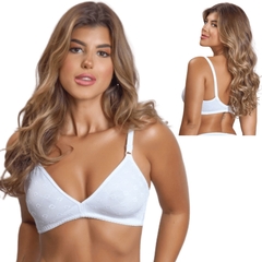 Kit Com 2 Sutiã Duloren 121732 Sem Bojo Plus Size Taça B Soutien