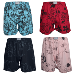 Cueca Samba Canção Estampada Kit Com 10 Shorts de Dormir Pijama Masculino 100% Algodão - F4 Store