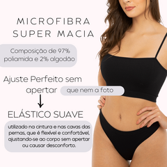 Kit Com 6 Calcinhas Feminina Básica Trifil Microfibra 4404 Sem Costura na internet