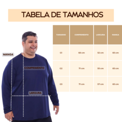 Camisa Manga Longa Segunda Pele Proteção Solar UV Plus Size - loja online