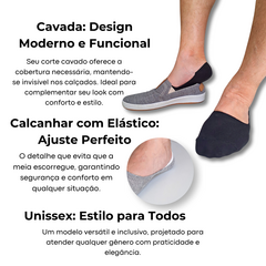 Kit Com 3 Pares de Meias Sapatilhas Trifil 6194 Cavada Invisível Unissex na internet