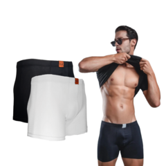 Kit Com 2 Cuecas Boxer Masculina Adulto Box Cores Sortidas