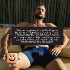 Kit Com 2 Cuecas Boxer Masculina Adulto Box Cores Sortidas - loja online