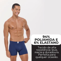 Kit Com 3 Cuecas Boxer Masculina Adulto Box Cores Sortidas - F4 Store