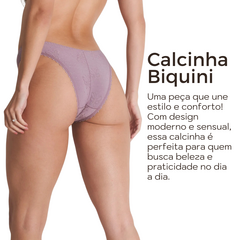 Calcinha Feminina Duloren Biquíni Sensual Lycra 128547 - F4 Store