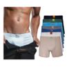 Kit Com 5 Cuecas Boxer Masculina Adulto Box Cores Sortidas