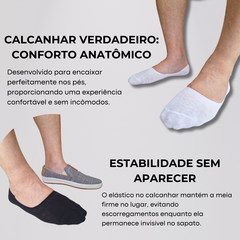 Kit Com 3 Pares de Meias Sapatilhas Trifil 6194 Cavada Invisível Unissex - loja online