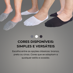 Kit Com 3 Pares de Meias Sapatilhas Trifil 6194 Cavada Invisível Unissex