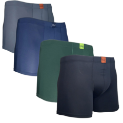 Imagem do Cueca Boxer Microfibra Masculina Adulto Box Cores Sortidas