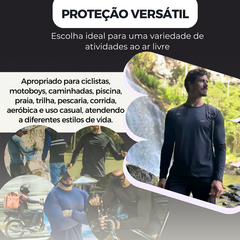 Camisa Proteção Solar UV Manga Longa Segunda Pele Premium na internet