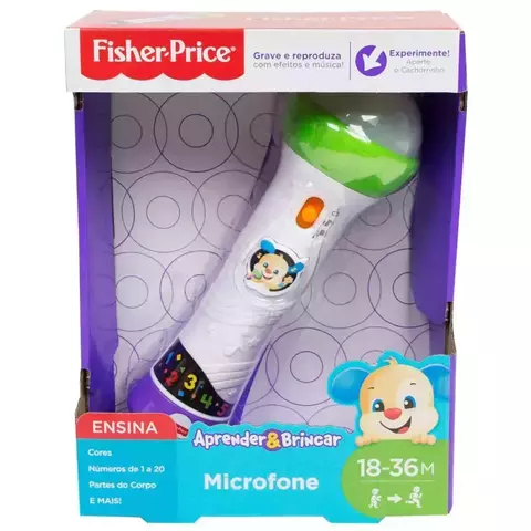 Fisher Price - Microfone Aprender e Brincar - Mattel