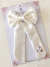 Laço Marie Cetim Semi Bordado // Off White - comprar online