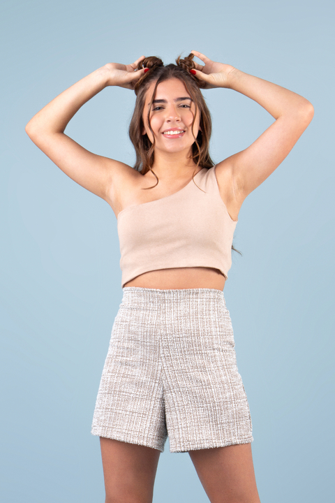Cropped ombro único - comprar online
