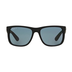 Ray Ban Justin Negro Mate/Celeste polarizado - comprar online