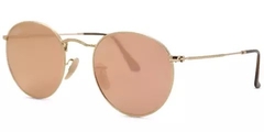 Ray Ban Round Metal Dorado/Rosa espejado - Imporanteojos