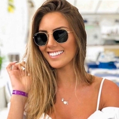 Ray Ban Hexagonal Dorado/Marron - tienda online