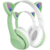 Fone Bluetooth Orelha De Gato Led Colorido (VERDE)