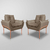 Kit 02 Poltronas Luxo Moderna 12 Cores - Base Ferro Rose - loja online