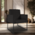 Kit 02 Poltronas Moderna Courino 3 Cores- Base Ferro Preto