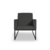 Kit 02 Poltronas Moderna Courino 3 Cores- Base Ferro Preto - comprar online