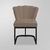 Kit 02 Cadeiras Recepção/Salão Flor- Base De Ferro Preto - Dávila Decor | Poltronas Exclusivas e Confortáveis 