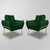 Kit 02 Poltronas Luxo Recepção 12 Cores - Base Ferro Dourado - Dávila Decor | Poltronas Exclusivas e Confortáveis 